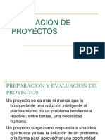 EVALUACION DE PROYECTOS