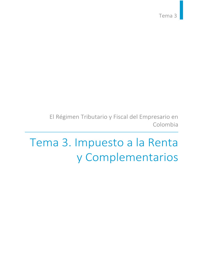 Régimen Fiscal del Empresario en Colombia | PDF | Impuestos | Impuesto ...