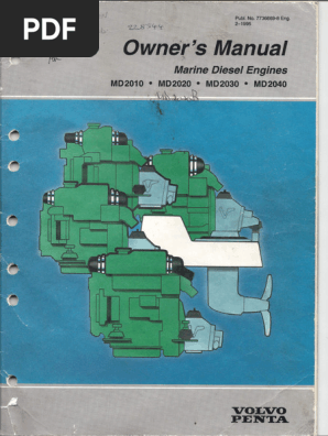 Volvo Penta md2010 2040 Owners Manual | PDF