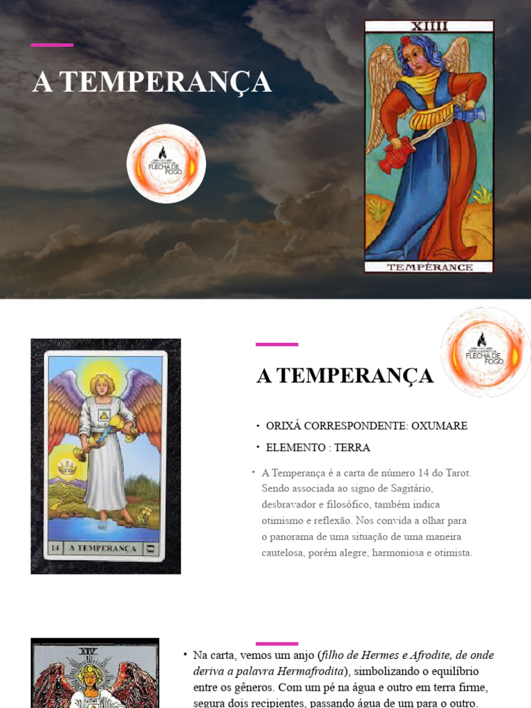 A Carta da Temperança no Tarot | PDF | Tarô