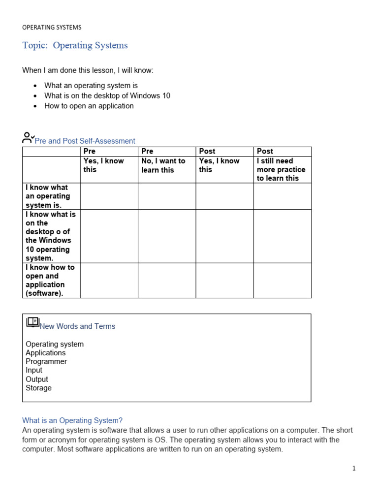 Understanding Windows 10 Operating System | PDF | Operating System ...