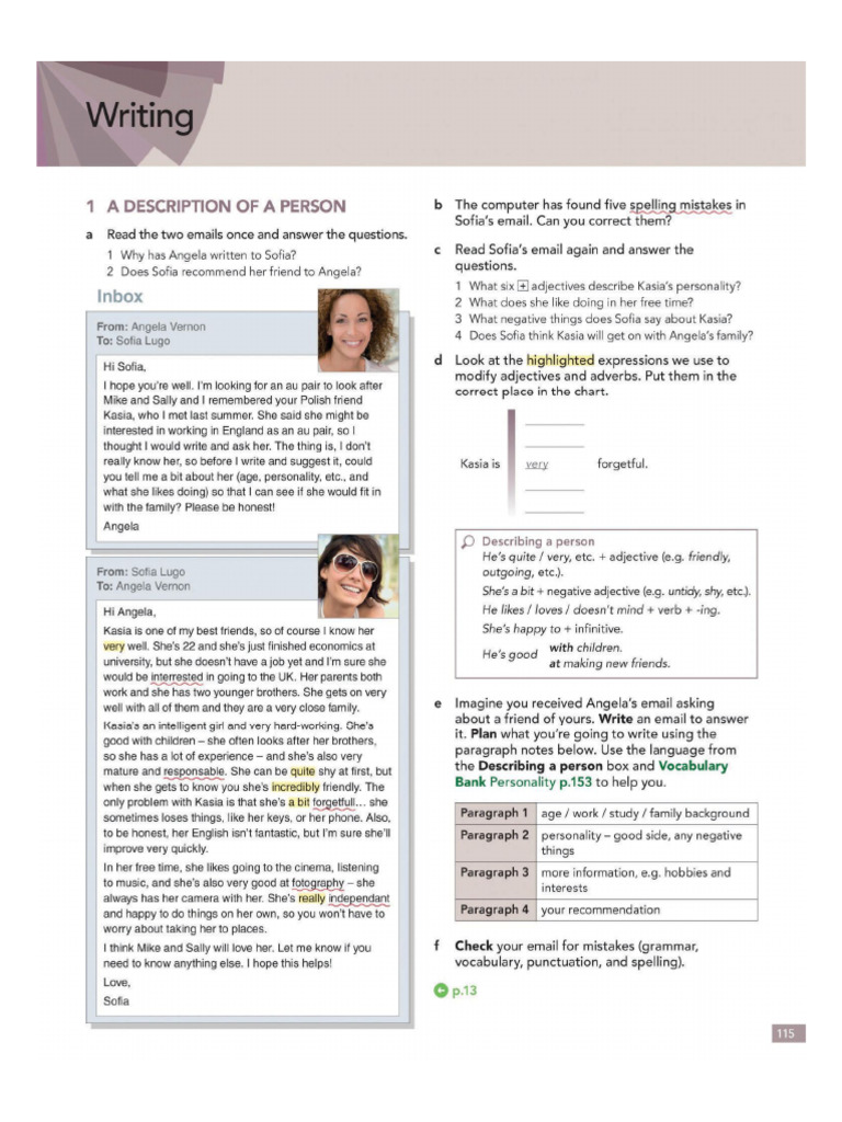 English File 4th Edition Intermediate Writing | PDF