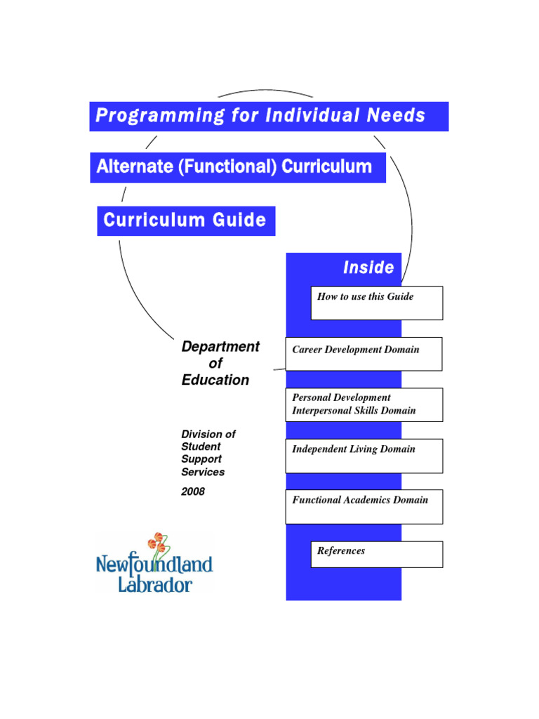 Programa Functional Curriculum Guia | PDF | Inclusion (Education ...