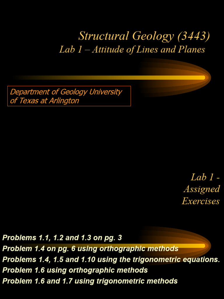 Strike and Dip Measurement Techniques | PDF | Geometry | Euclidean Geometry