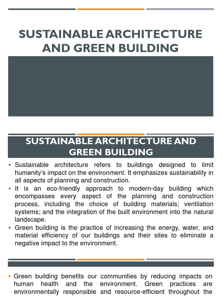 Eco-Friendly Building Strategies | PDF | Green Building | Sustainable ...