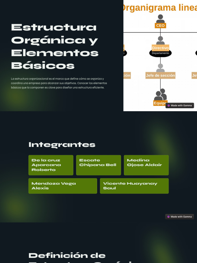 Elementos Clave de la Estructura Organizacional | PDF | Marketing ...