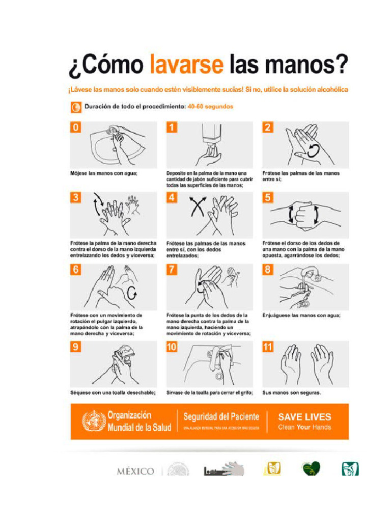 Lavado de Manos Pasos | PDF