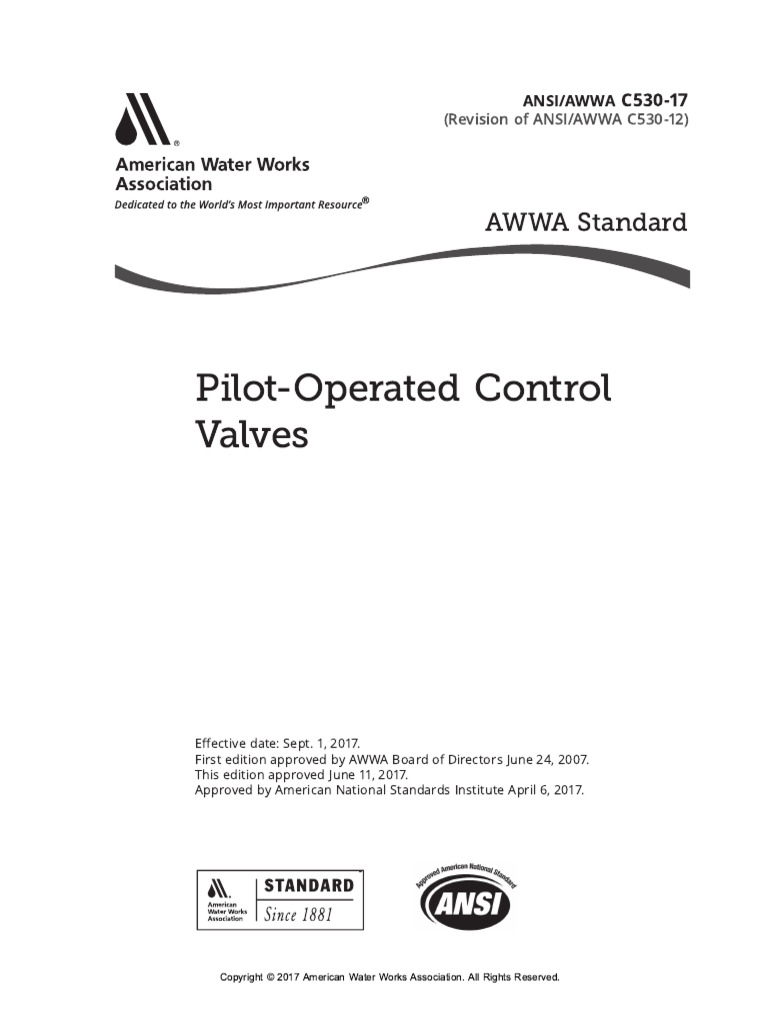 Awwa C530-17 | PDF | Valve | Pipe (Fluid Conveyance)