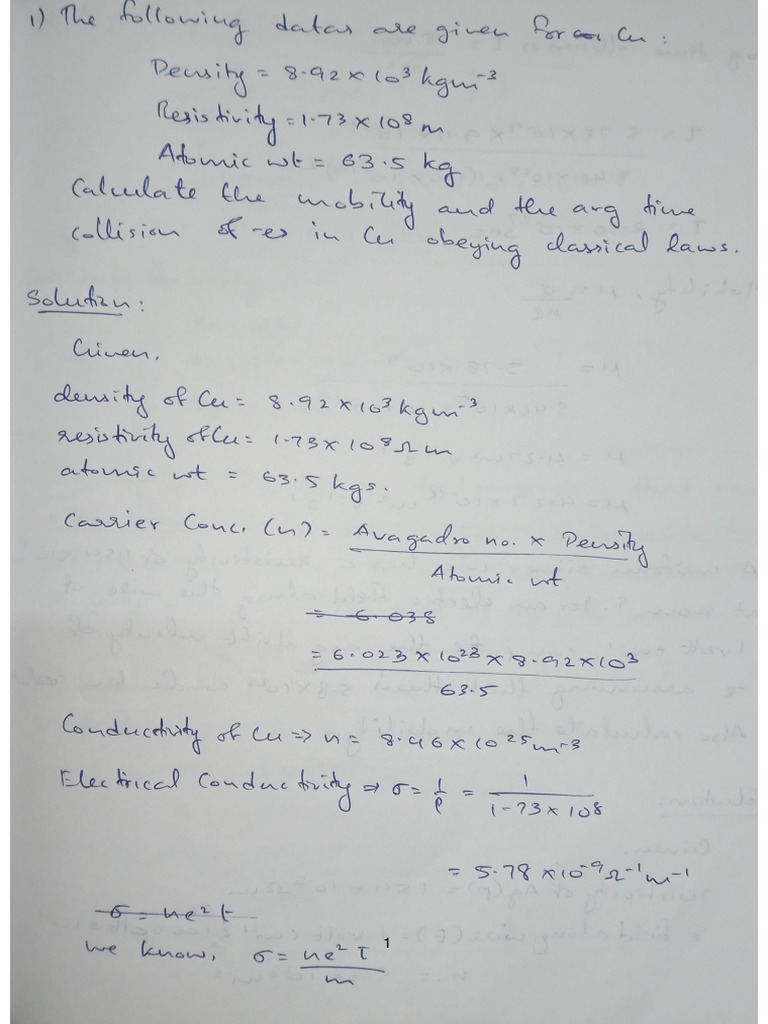 Solid state engineering numericals pdf