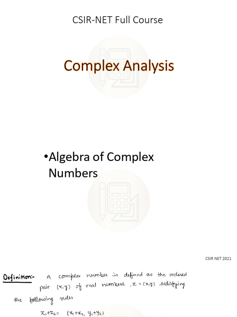 Complex Analysis Full Course Pdf Computers