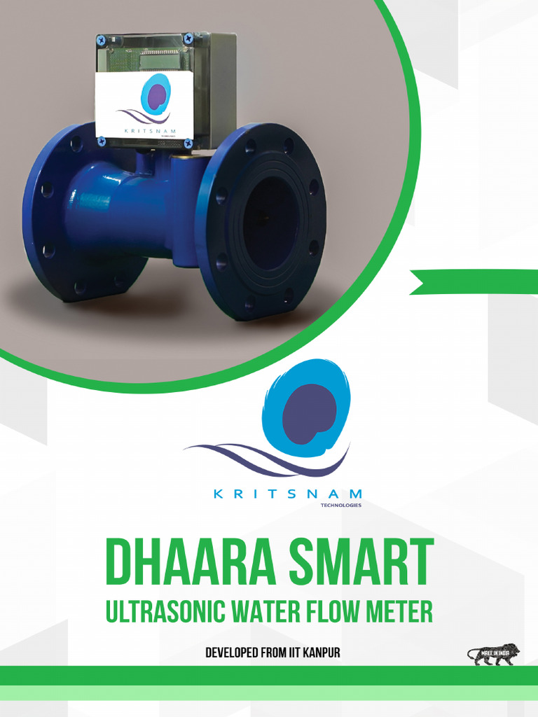 0 Dhaara Smart Flow Meter Brochure CPs - Kritsnam | PDF