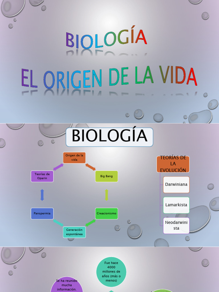 Origen de La Vida | Descargar gratis PDF | Biología | Naturaleza