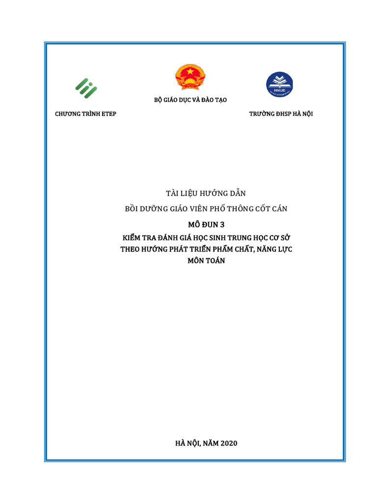 Module 3.toan THCS | PDF
