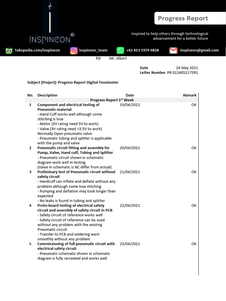 Progress Report Tensimeter | PDF | Electronic Circuits | Printed ...