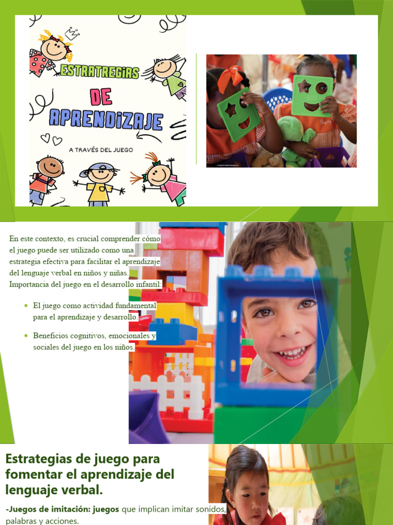 Juego y aprendizaje del lenguaje infantil | PDF | Artes del Lenguaje y ...