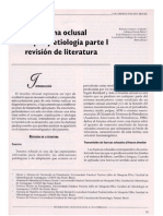 Trauma Oclusal Concepto y Etiologia Parte1 Revision de Literatura