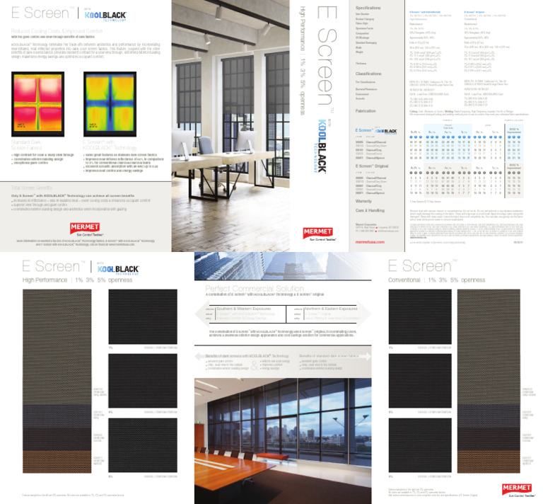 Pag15 E Screen With KoolBlack Digital Swatch Card | PDF | Materials ...