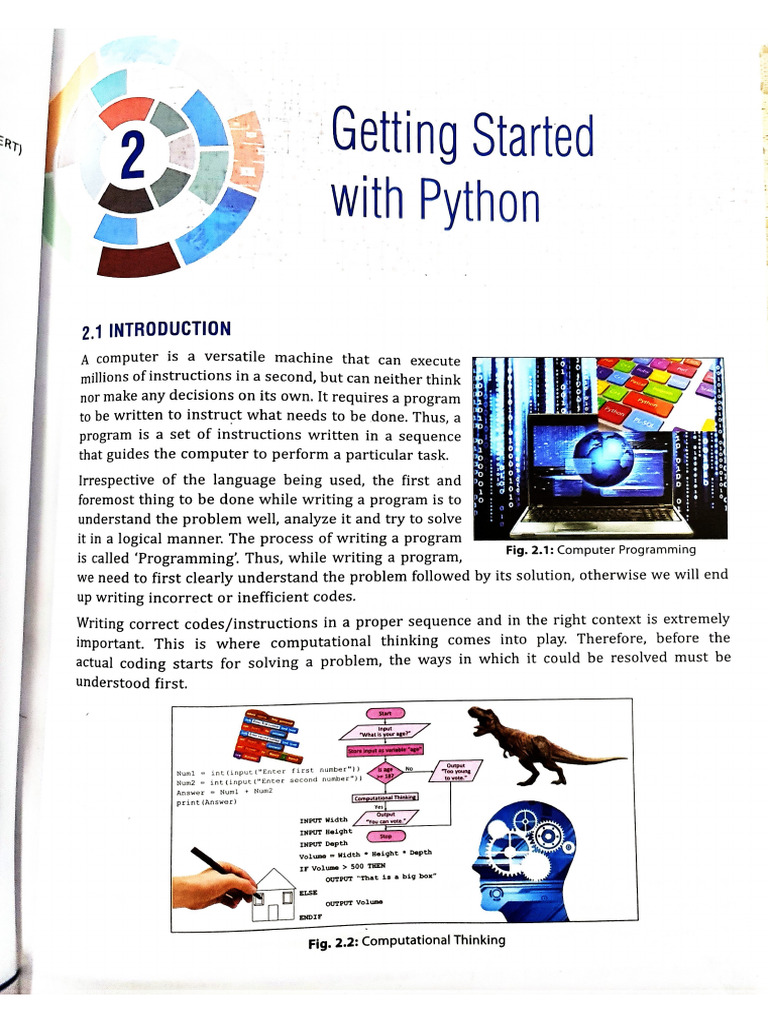Ch-2 Getting Started With Python I. P. | PDF