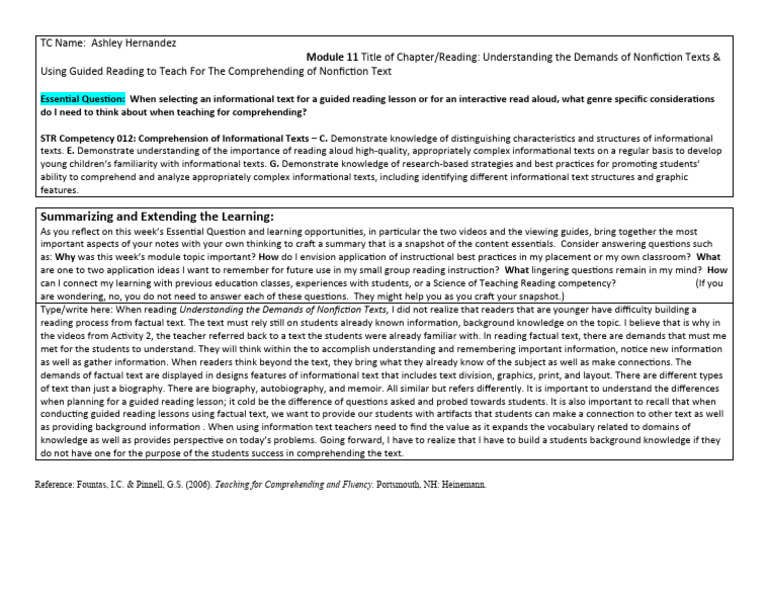 Module 11 - Focused Notes - 4.2021 | PDF | Liberal Arts Education ...