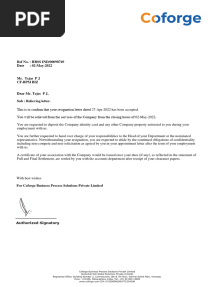 Relieving Letter - 00098749