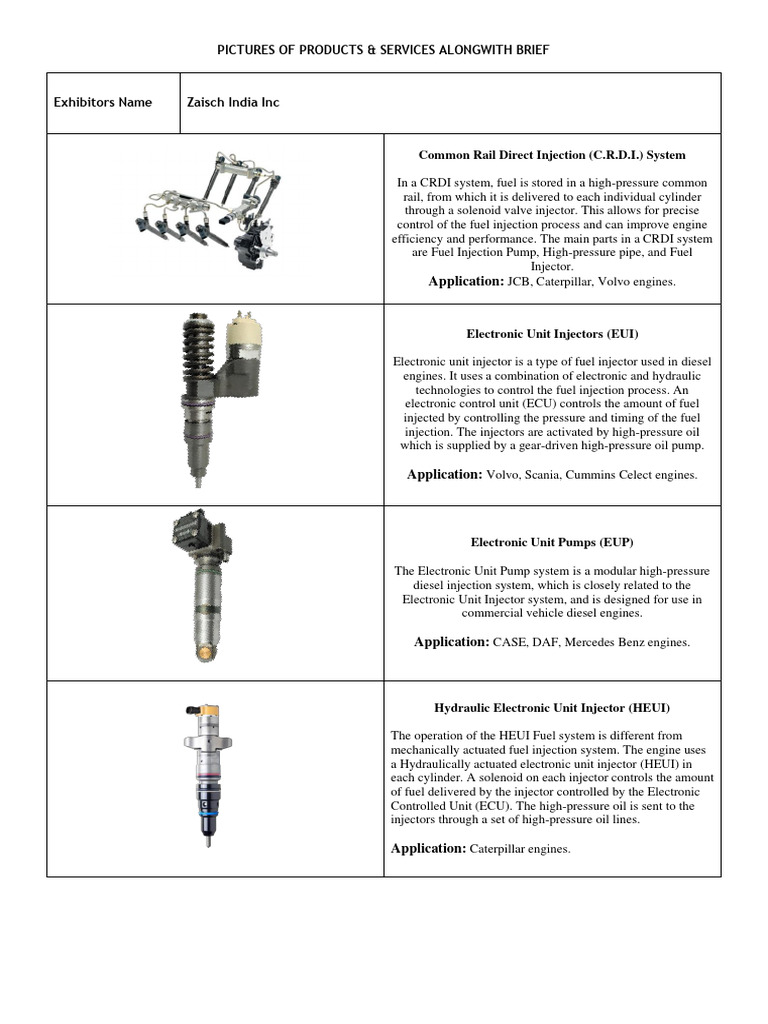 Diesel Fuel Injection Systems Overview | PDF | Fuel Injection | Diesel ...