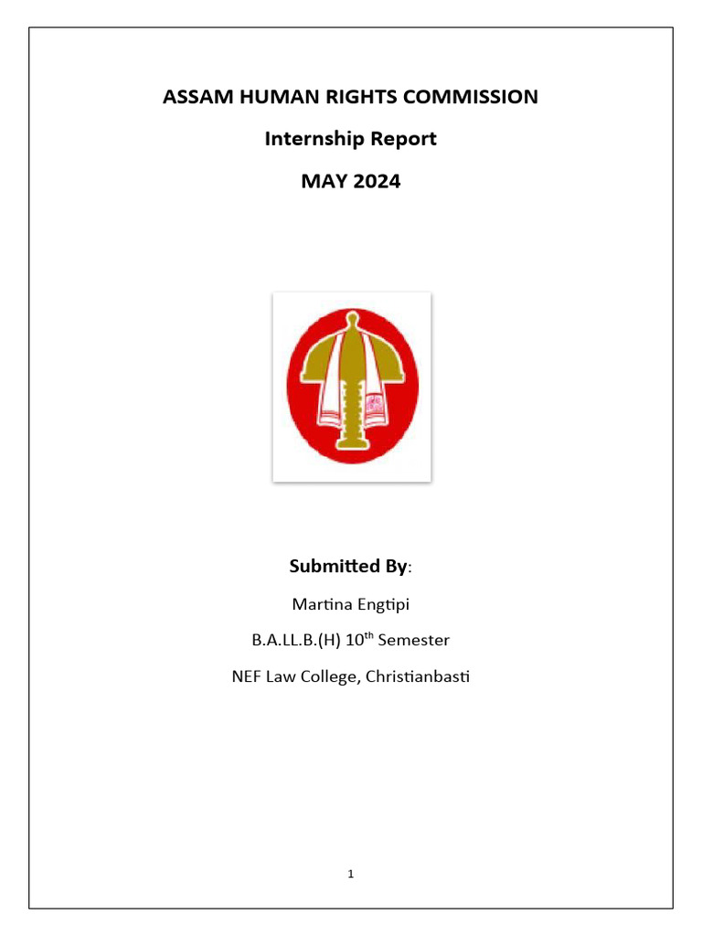 Assam Human Rights Commission Report | Download Free PDF | Human Rights ...