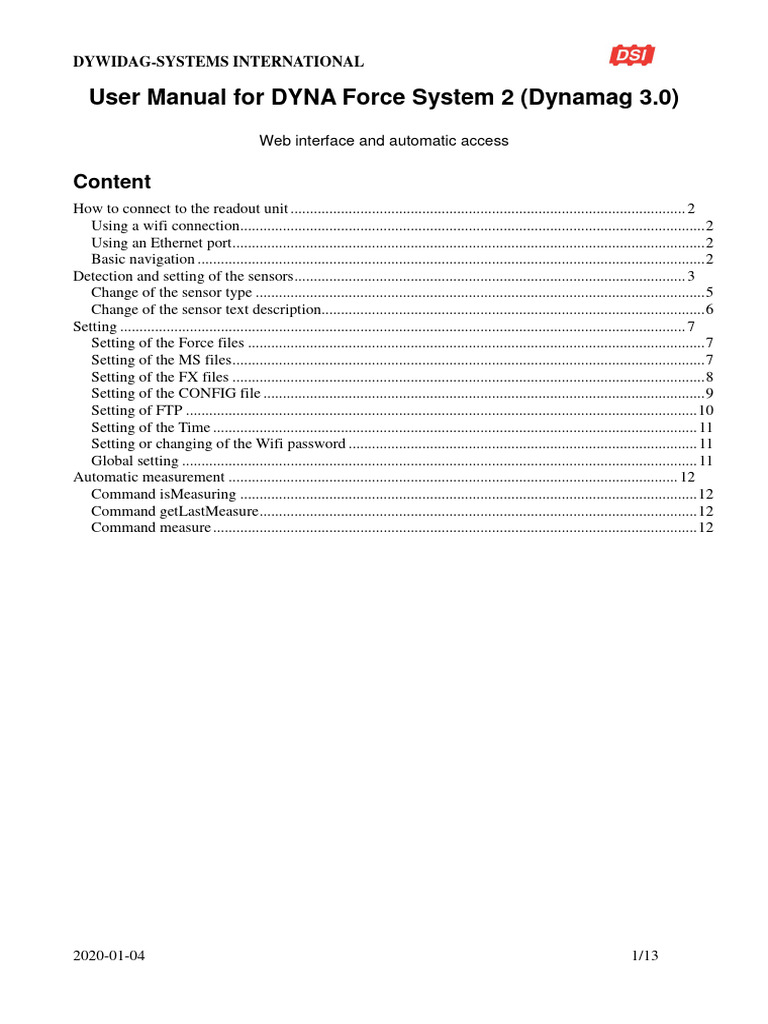 User Manual - DSI | Download Free PDF | File Transfer Protocol | Wi Fi