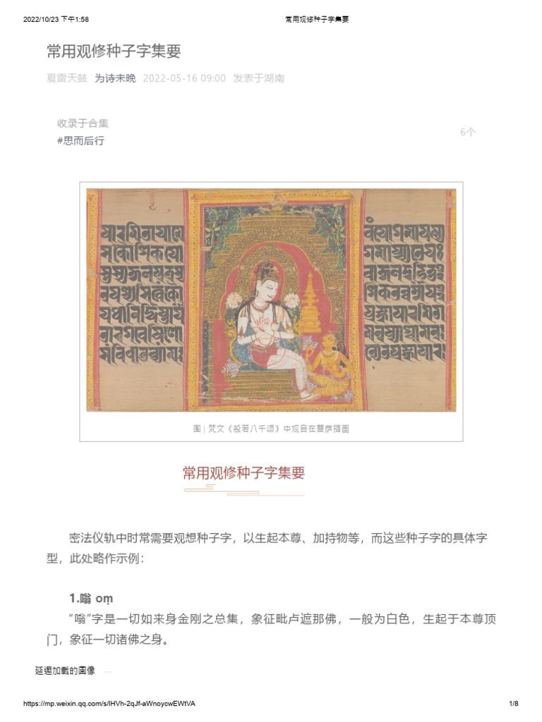常用观修种子字集要 PDF