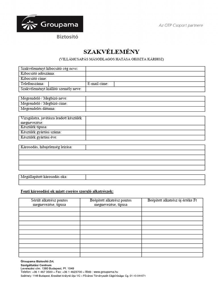 Villam Masodlagos Hatas - Szakvelemeny-1 | PDF