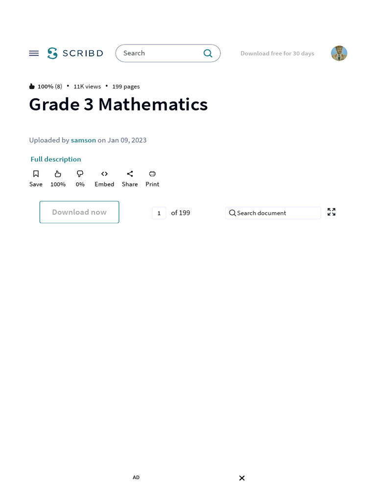 Grade 3 Mathematics - PDF | PDF