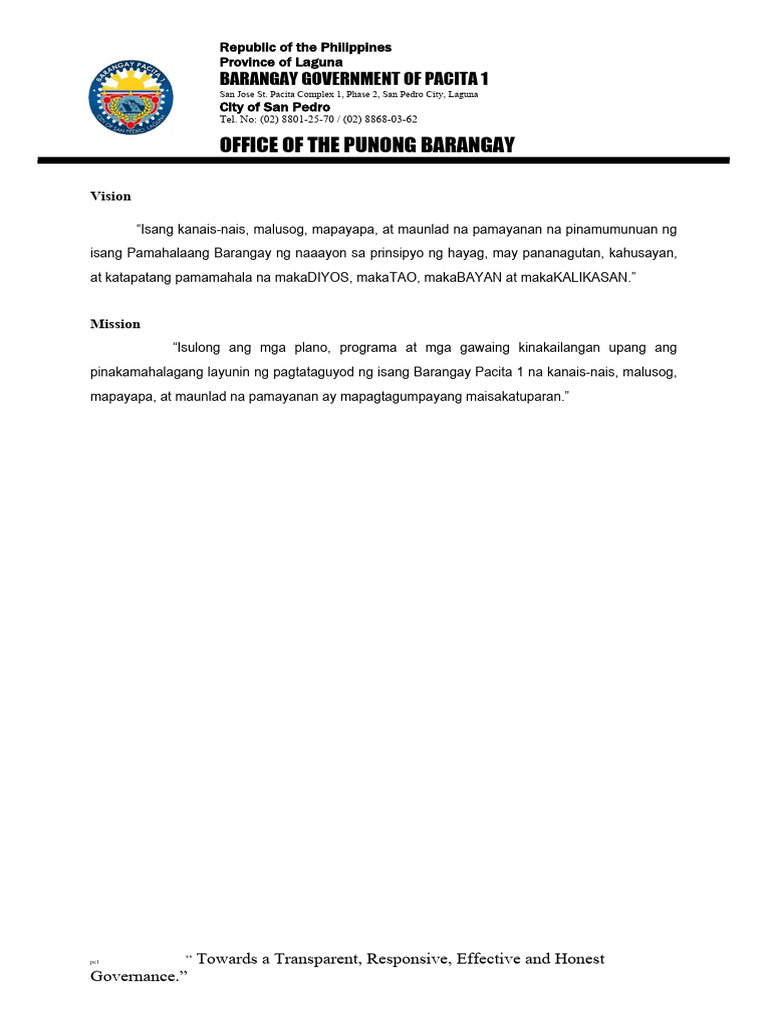 Vision Mission | PDF