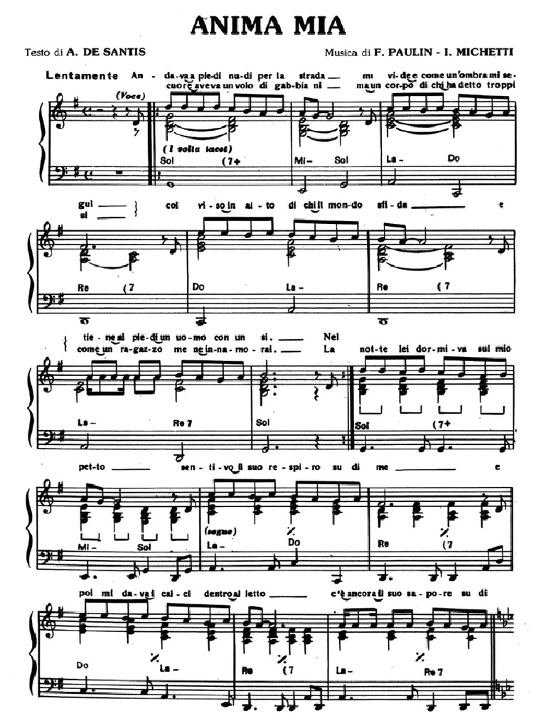 Anima Mia | PDF