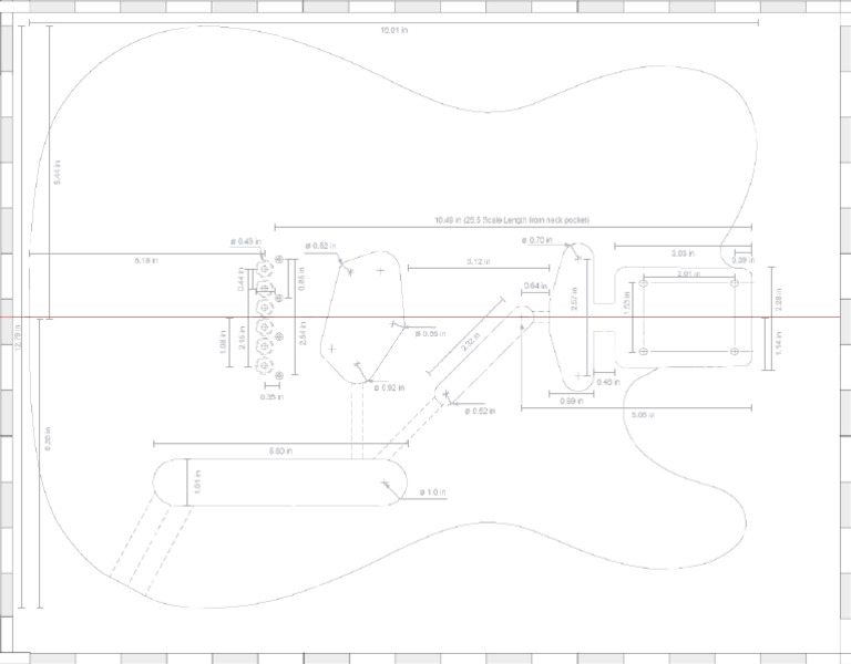 Telecaster Template Body Only | PDF