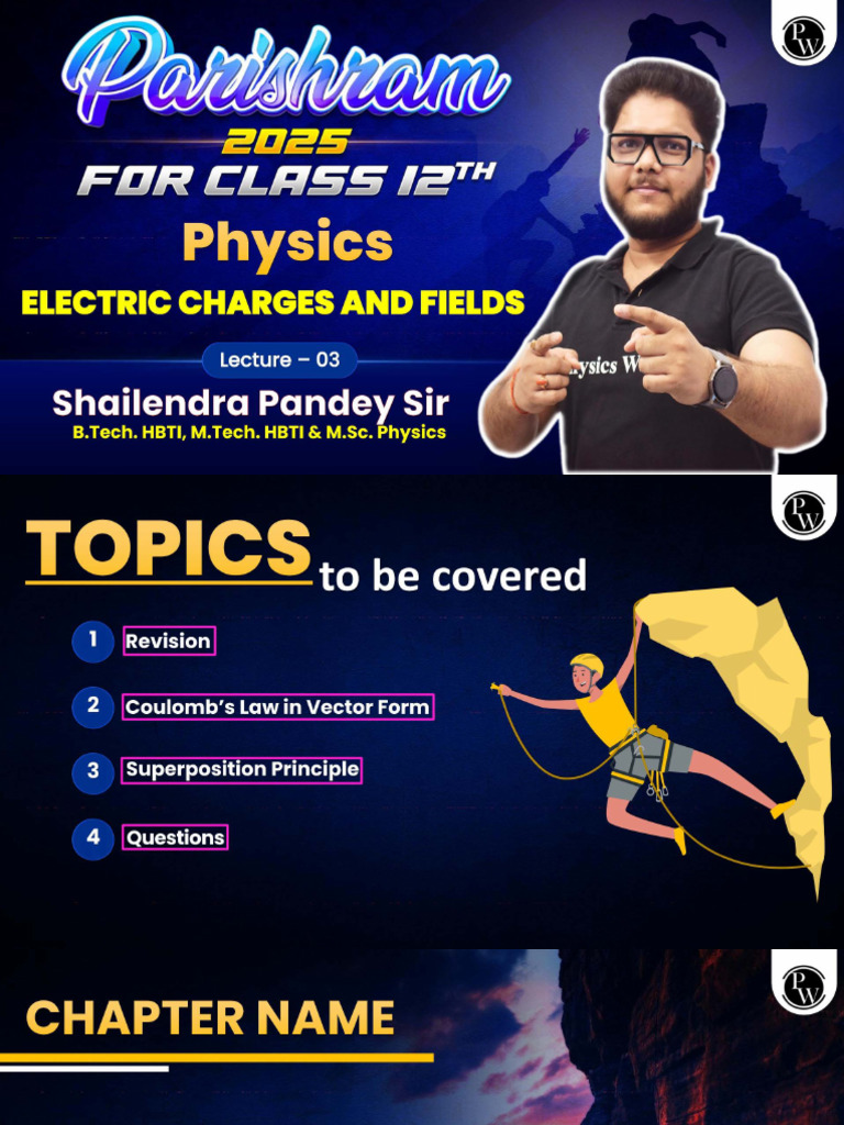 Electric Charges and Fields 03 Class Notes | PDF