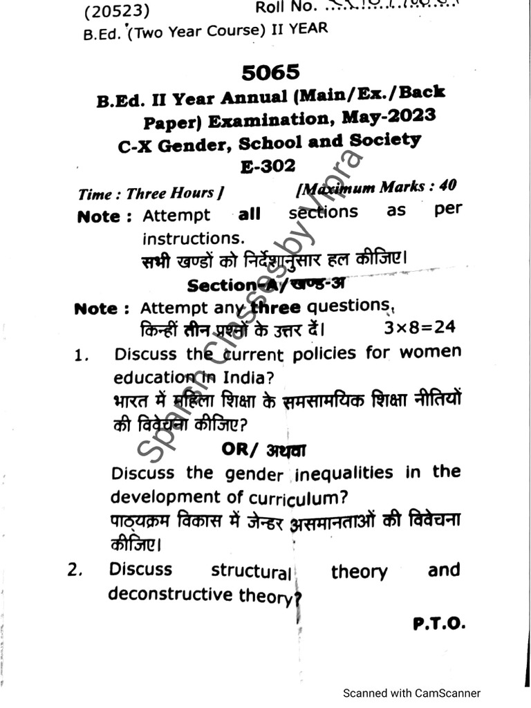 Gender School Society 2023 | PDF