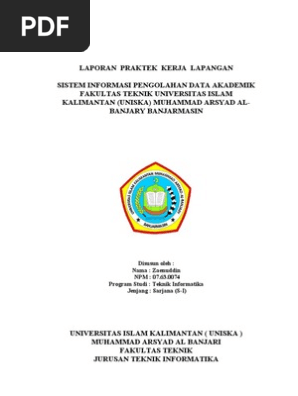 Cover Lembar Pernyataan Kata Pengantar