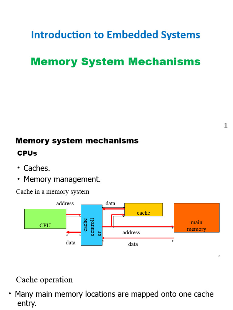 Cache Mechanisms in Embedded Systems | PDF | Cpu Cache | Cache (Computing)