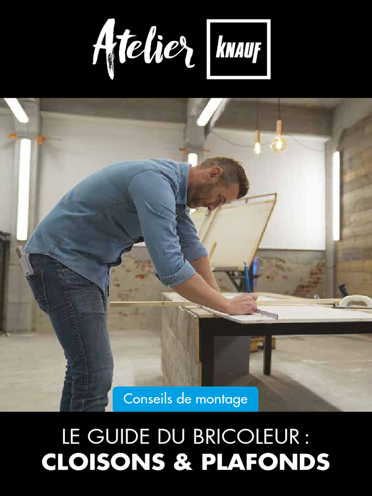 Guide pratique : Cloisons et plafonds Knauf | PDF | Plâtre | Génie du ...