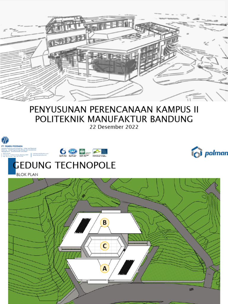 Rencana Gedung Technopole Politeknik Bandung | PDF | Engineering