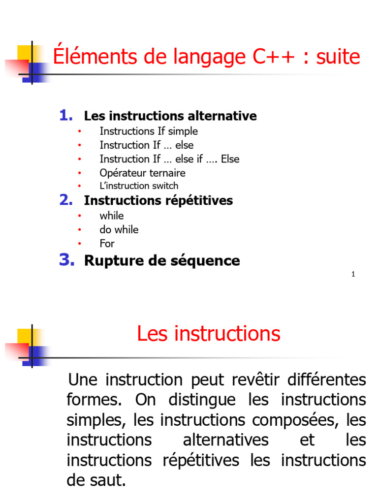 Opérateur ternaire en C++ | PDF | Structure de contrôle | Développement ...