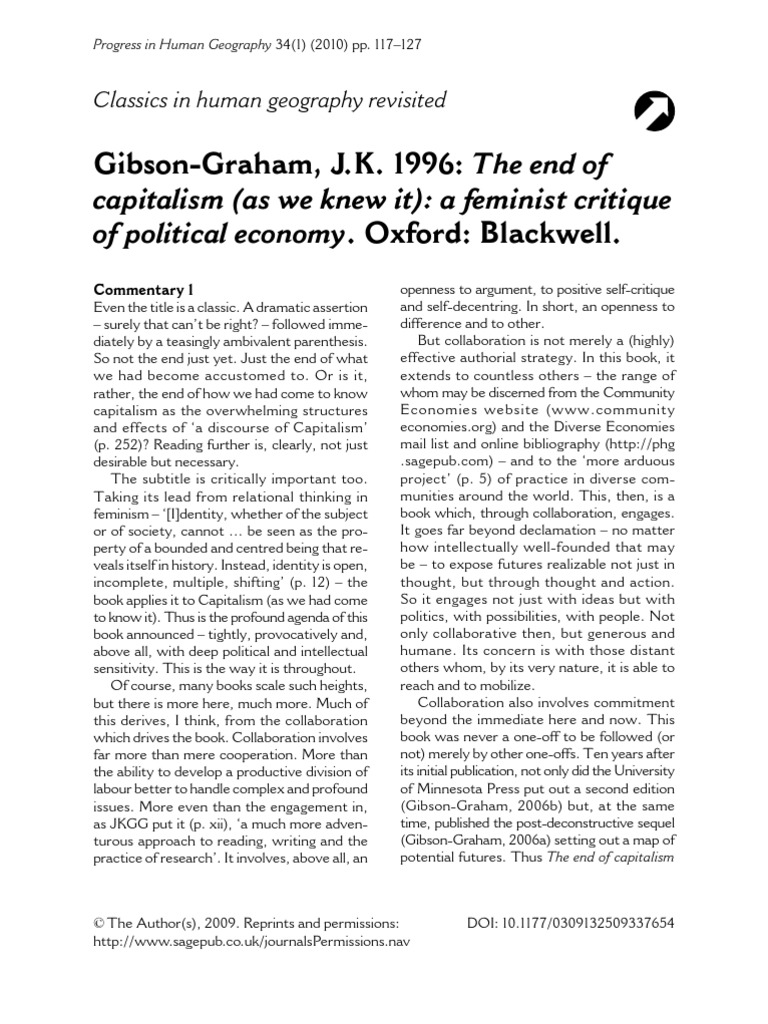 End of Capitalism As We Knew It | PDF | Louis Althusser | Essentialism