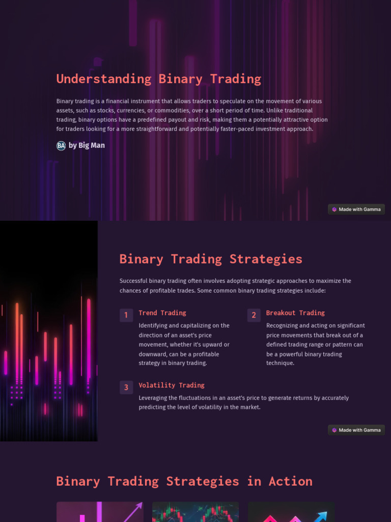 Understanding Binary Trading | PDF | Option (Finance) | Algorithmic Trading