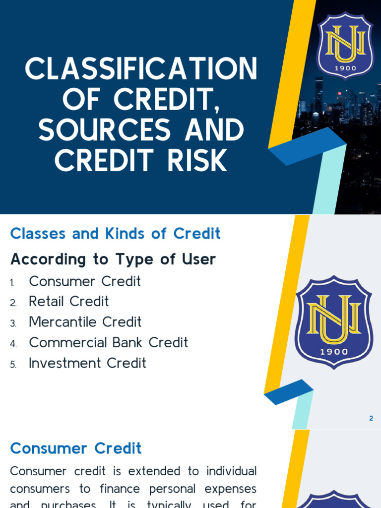 Types and Risks of Credit Explained | PDF | Finance & Money Management ...