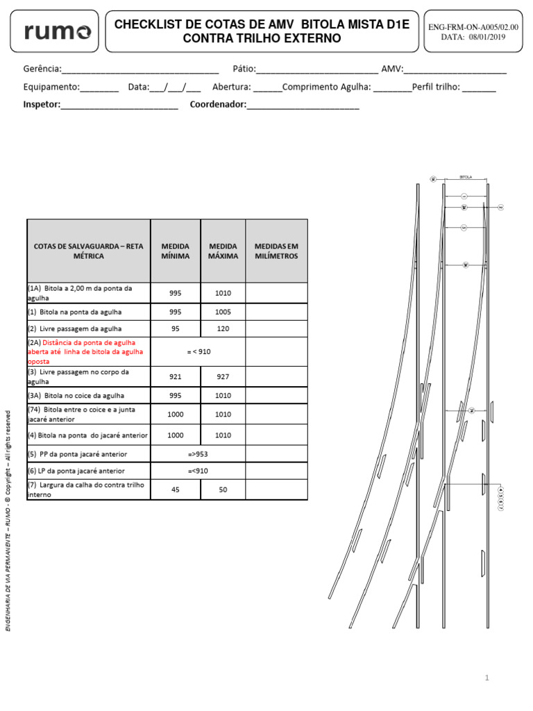 Eng-frm-On-A005 02 00 - Check List Amv - Mista D1e Ext | PDF ...