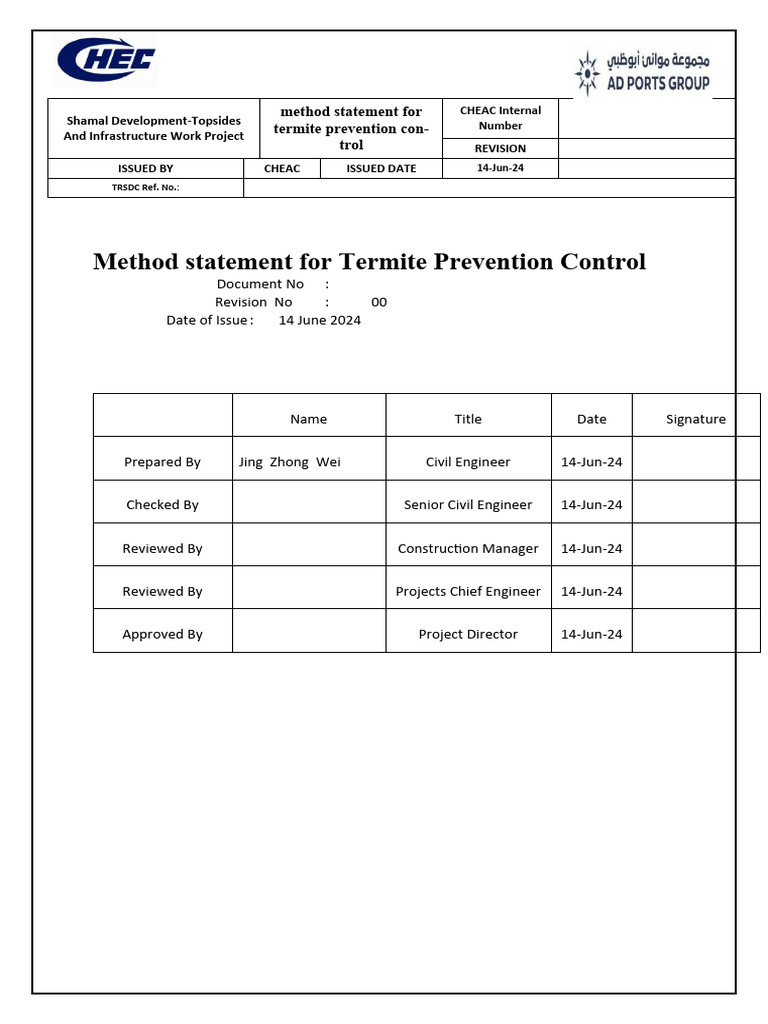 Termite Prevention Pdf Waste Materials