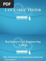 Download Lan Cable Tester Presentation by Sanket Gupta SN74221397 doc pdf