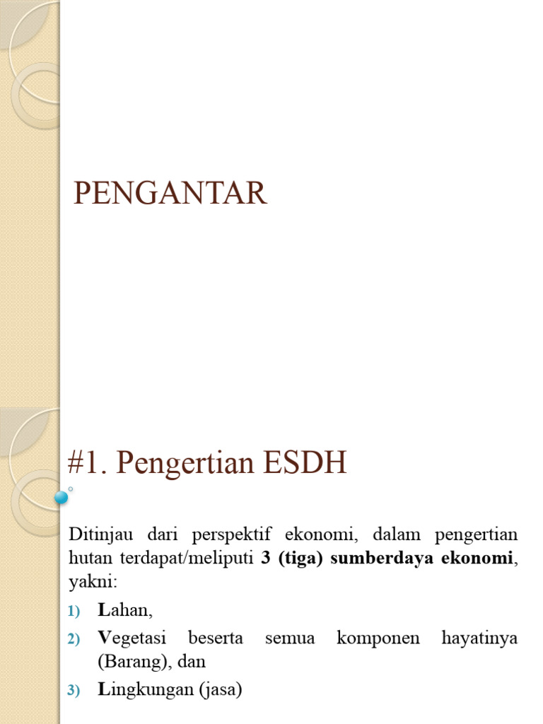 Peran Ekonomi Sumberdaya Hutan di Indonesia | PDF
