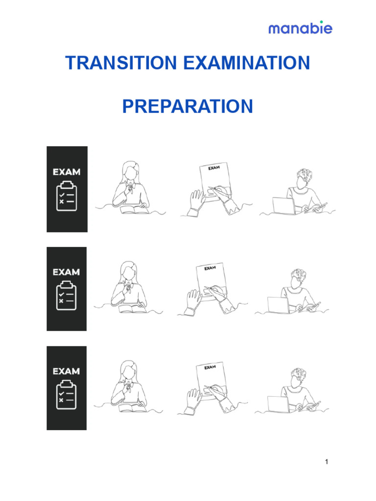 Transition Test Preparation - No Key | PDF