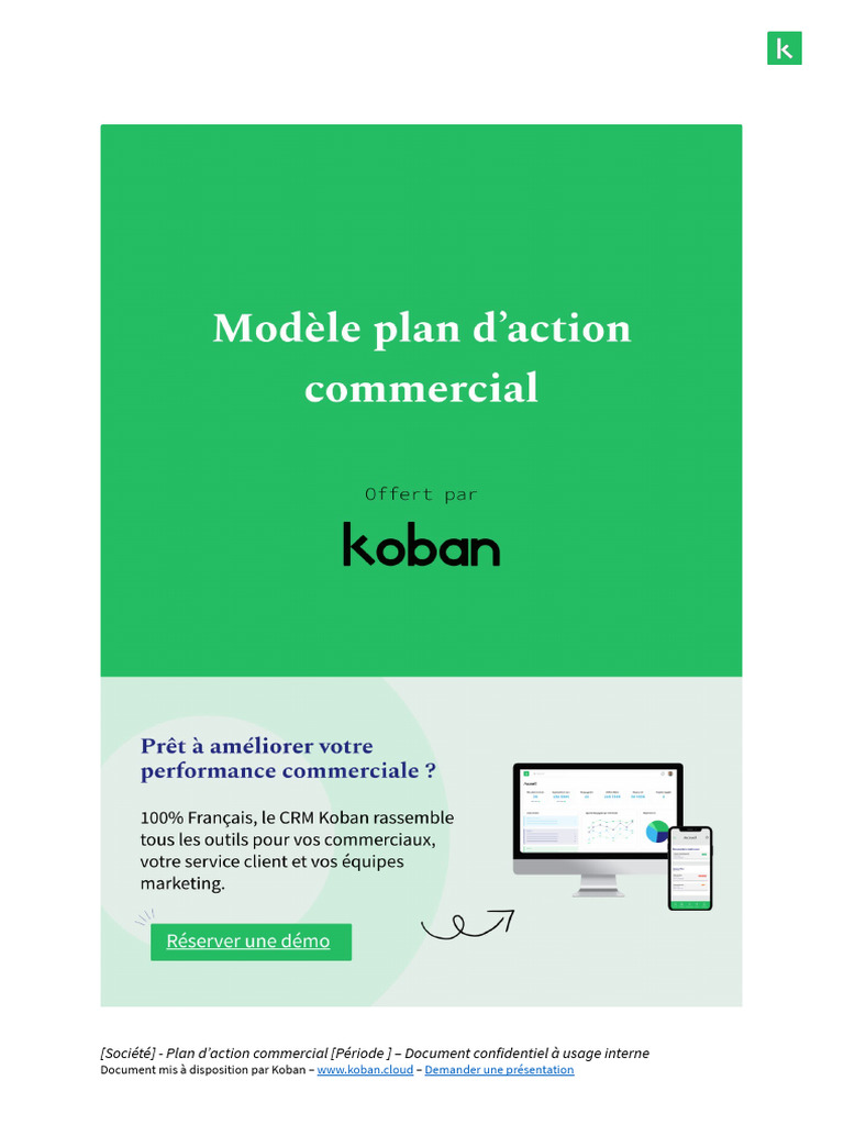 Plan d'Action Commercial Confidentiel | PDF | Gestion stratégique ...