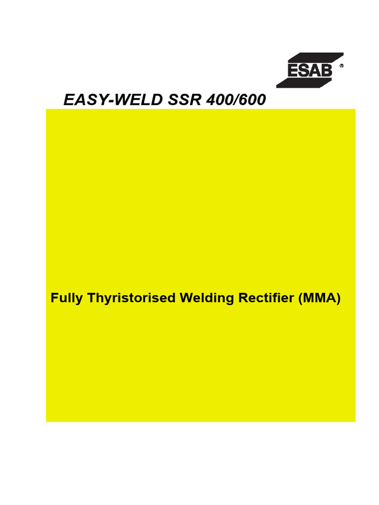 Welding Machine Pdf Rectifier Welding